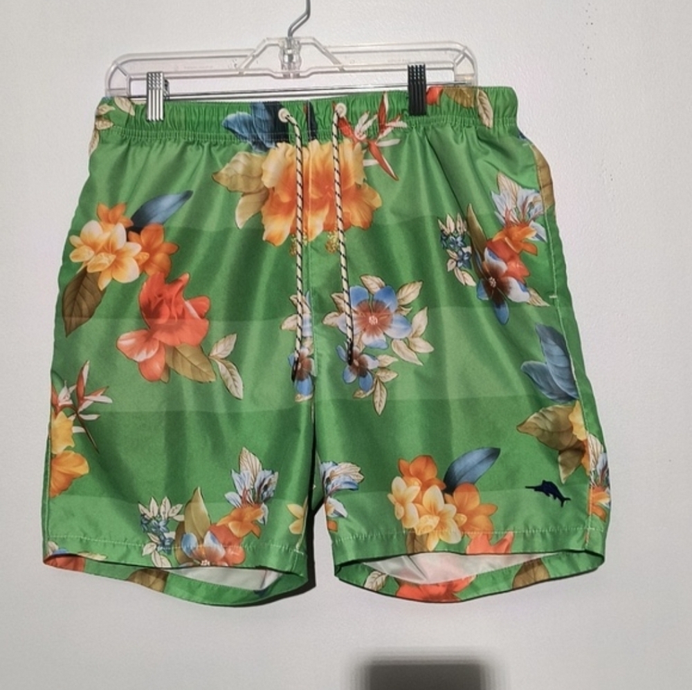 Tommy Bahama Relax Vibrant Orange Swim Trunks Size L